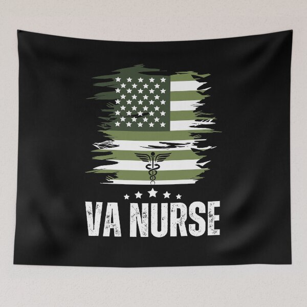 Item preview, VA Nurse Camouflage American Flag Veterans Affairs  designed and sold by Luckydesign1975.