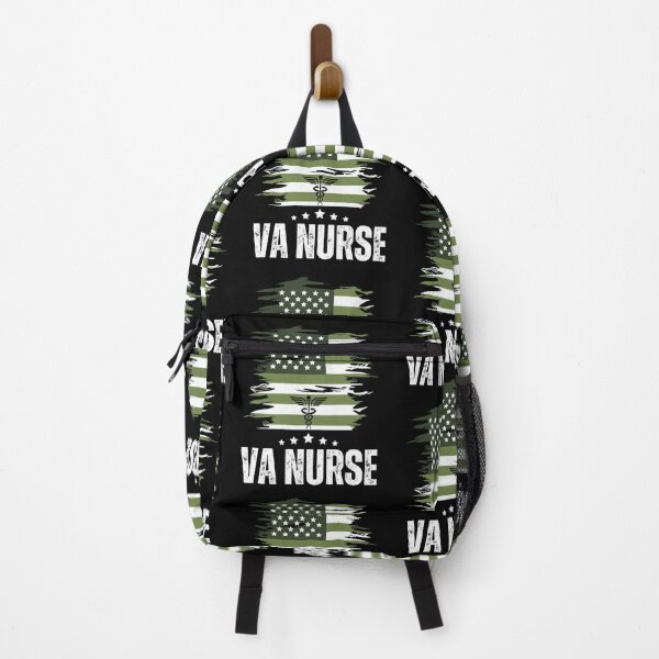 Item preview, VA Nurse Camouflage American Flag Veterans Affairs designed and sold by Luckydesign1975.