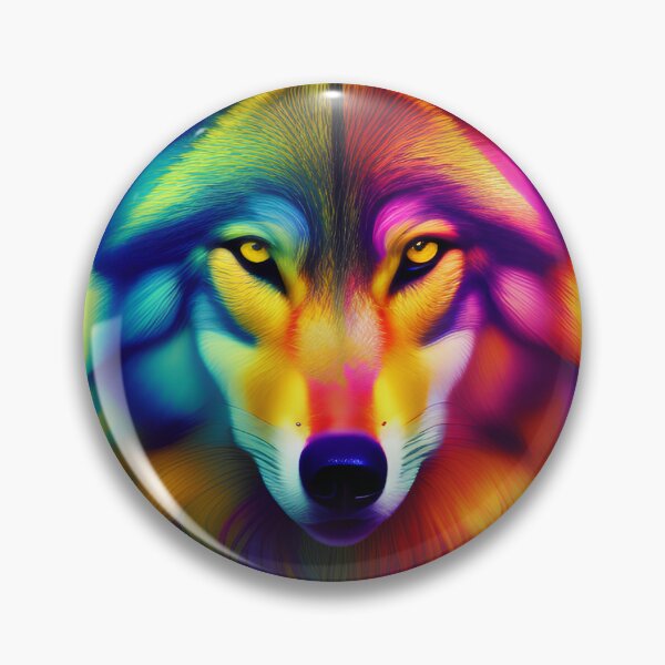 Item preview, Psychedelic Wolf 4, American Indian, Spirit Guide, Dog designed and sold by Rogue-Studio.