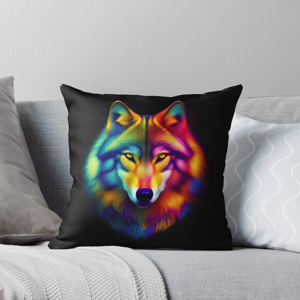 Item preview, Psychedelic Wolf 4, American Indian, Spirit Guide, Dog designed and sold by Rogue-Studio.