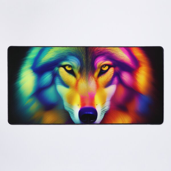 Item preview, Psychedelic Wolf 4, American Indian, Spirit Guide, Dog designed and sold by Rogue-Studio.
