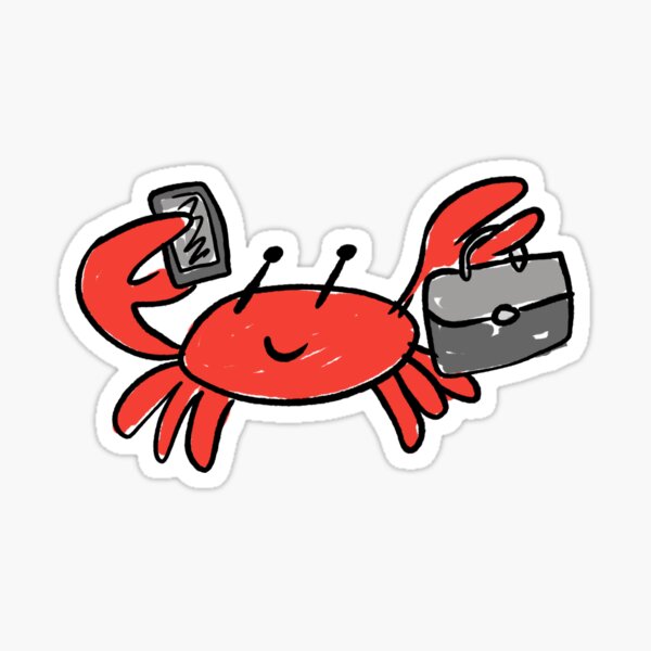 Business Crab Sticker