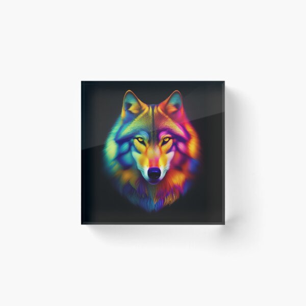 Item preview, Psychedelic Wolf 4, American Indian, Spirit Guide, Dog designed and sold by Rogue-Studio.