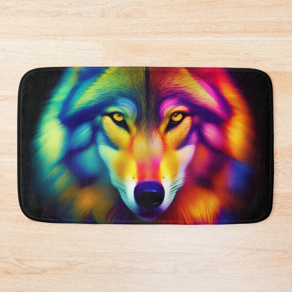 Item preview, Psychedelic Wolf 4, American Indian, Spirit Guide, Dog designed and sold by Rogue-Studio.