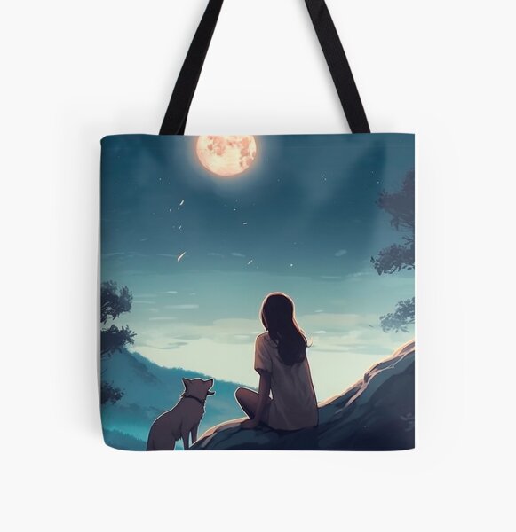 Item preview, Woman looking at the moon designed and sold by Art-ColorTech.