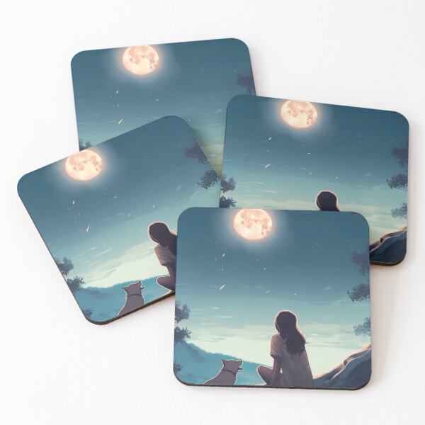 Item preview, Woman looking at the moon designed and sold by Art-ColorTech.