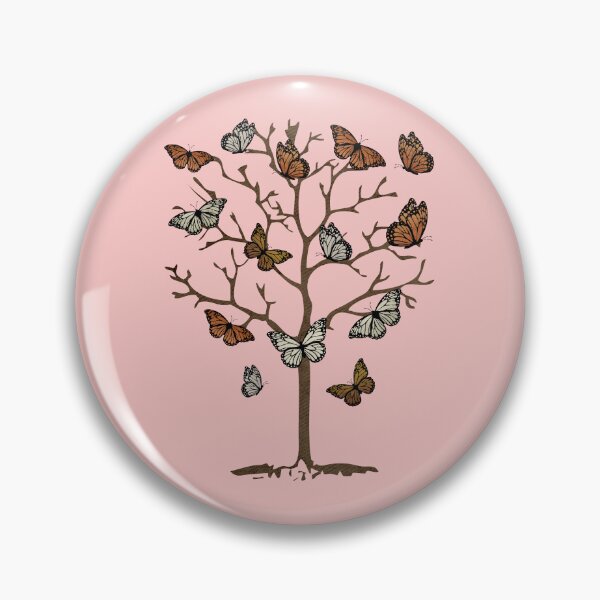 Item preview, Butterfly Tree with cute white and golden butterflies siting on branches  designed and sold by alenaz.