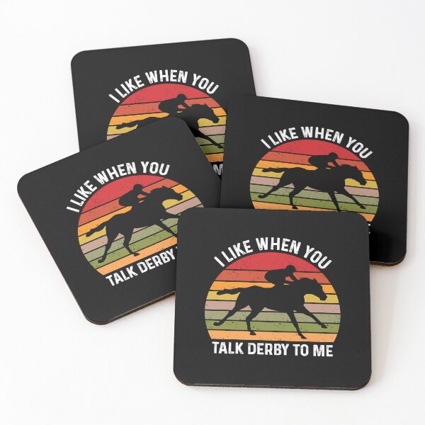 Item preview, I Like When You Talk Derby To Me Funny Horse Racing Humor designed and sold by GravitiTees.