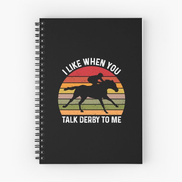 Item preview, I Like When You Talk Derby To Me Funny Horse Racing Humor designed and sold by GravitiTees.