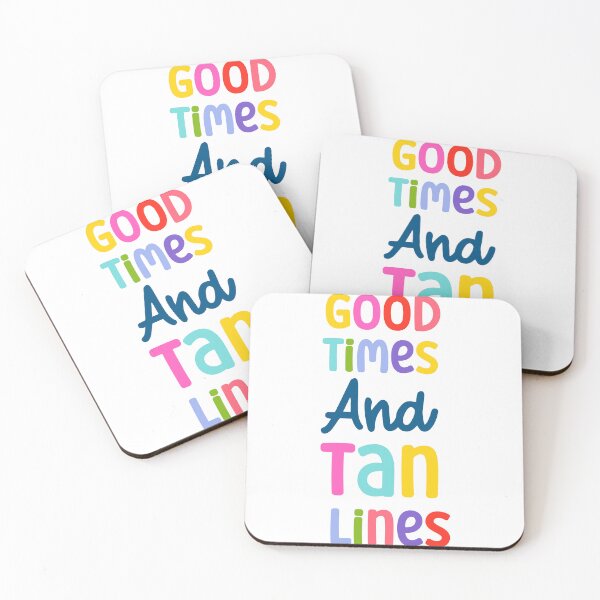 Item preview, Good times and tan lines - Summer quote designed and sold by Illuztratesvg.