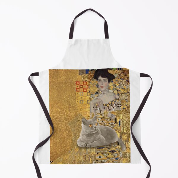 Item preview, Gustav Klimt Cat ,Portrait Adele Bloch-Bauer, Funny Cat mom gift,Cat Art, Funny Gift designed and sold by RaspberryEM.
