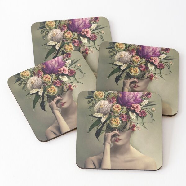 Item preview, Portrait of a Woman with Flowers designed and sold by Kajal Krishna.
