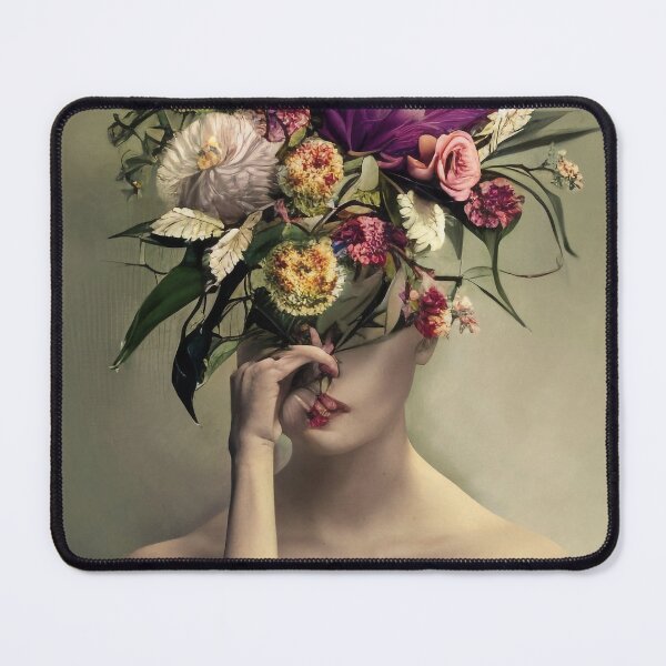 Item preview, Portrait of a Woman with Flowers designed and sold by Kajal Krishna.