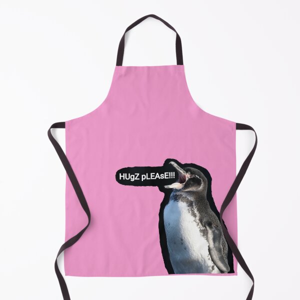 Artikelvorschau, Galapagos Penguin politely asks for hugs (Pink #F699CD Background) entworfen und verkauft von SBPenguins.
