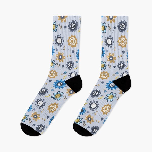 Item preview, Beige and blue flowers designed and sold by LaBelleMaison.