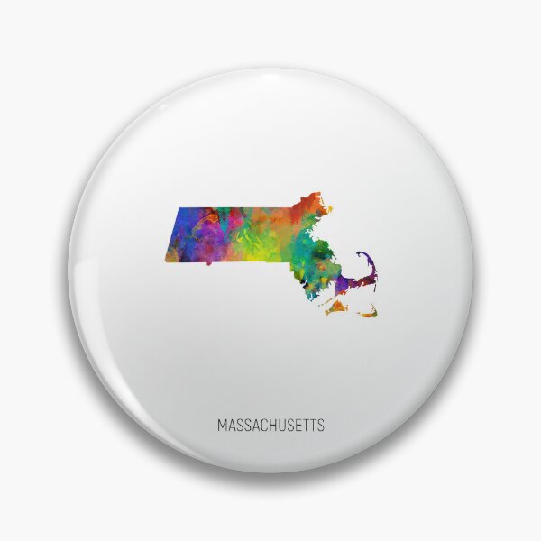 Item preview, Massachusetts Watercolor Map designed and sold by ArtPrints.