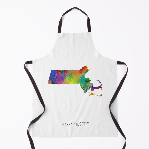 Item preview, Massachusetts Watercolor Map designed and sold by ArtPrints.