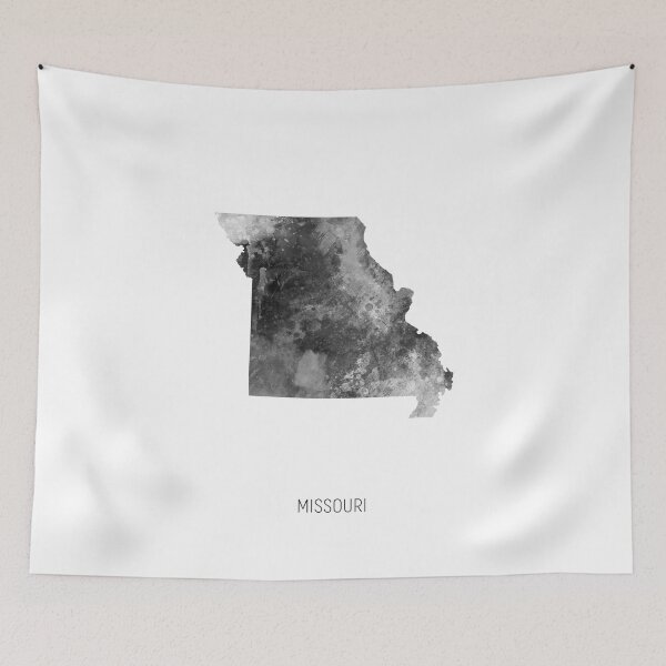 Item preview, Missouri Watercolor Map designed and sold by ArtPrints.