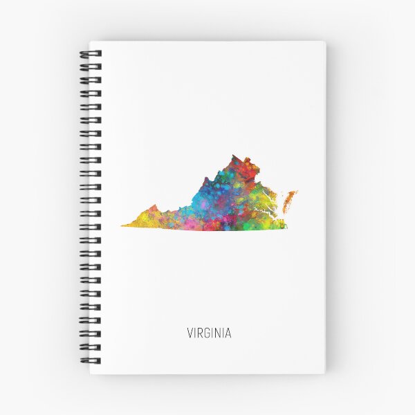 Item preview, Virginia Watercolor Map designed and sold by ArtPrints.