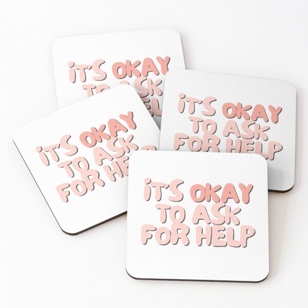 Item preview, It's okay to ask for help | Positive Daily Affirmation designed and sold by MNMLworks.