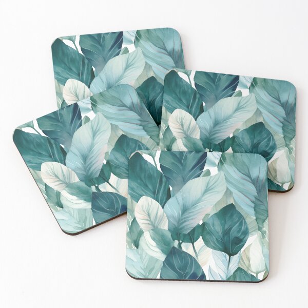 Item preview, Arum Lilly Green Leaves Watercolor Design designed and sold by Rebecca Claire Designs.