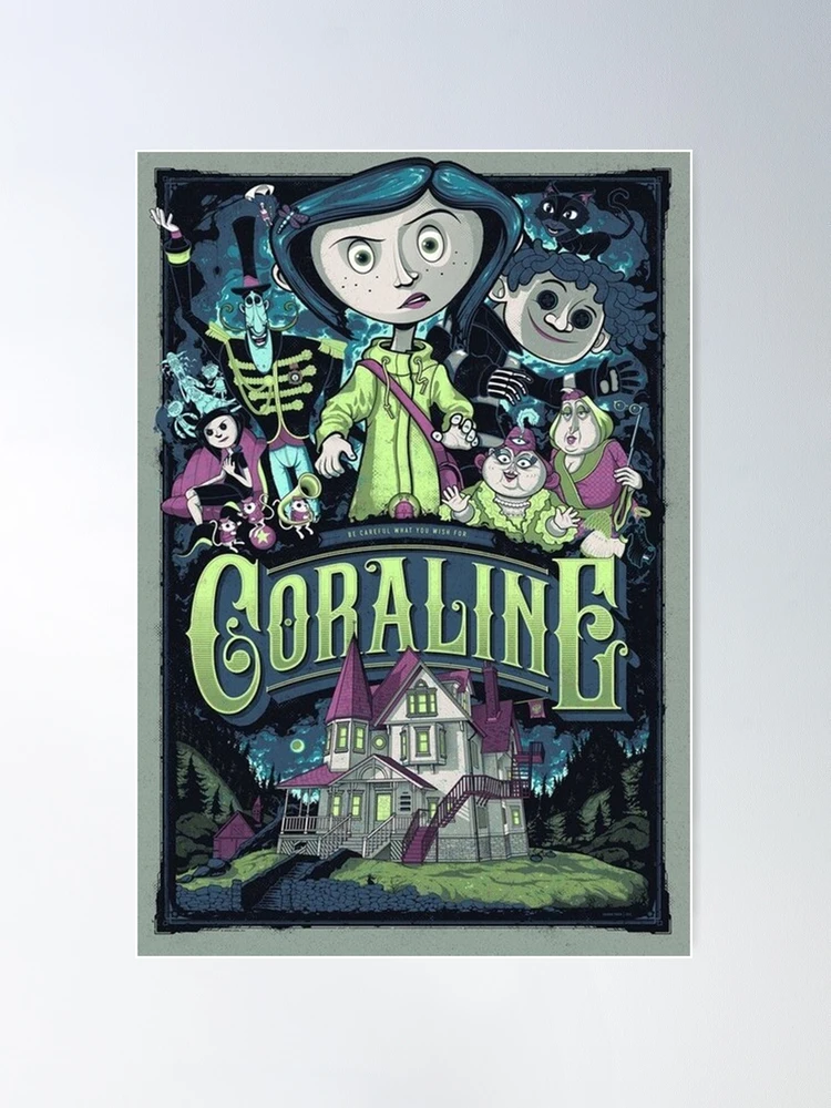 Coraline Poster, The Nightmare Before Christmas PNG - Doomsvg