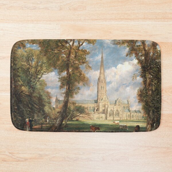 Item preview, Salisbury Cathedral from the Bishop's Grounds for art lover classical painting designed and sold by Lady-Frost.