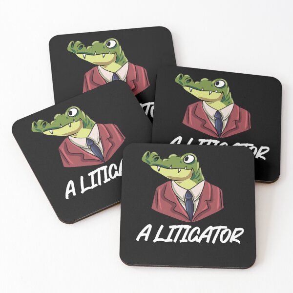Item preview, A Litigator Alligator Crocodile Lizard Reptile designed and sold by Pubi.