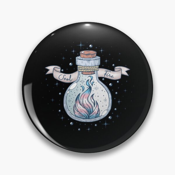 Item preview, Transgender Fire Occult Bottle LGBT Trans Pride Flag designed and sold by Clara Hollins.