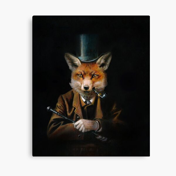 Item preview, Dapper Victorian Fox designed and sold by mictomart.