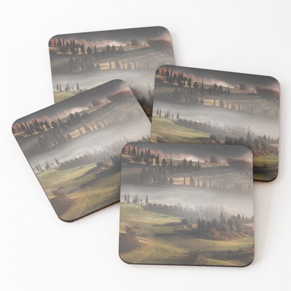 Item preview, Foggy morning in Tuscany. Val d'Orcia, Pienza, Italy designed and sold by Stefano Orazzini.