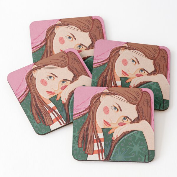 Item preview,  a young girl in green pajamas designed and sold by Kosinskaya.