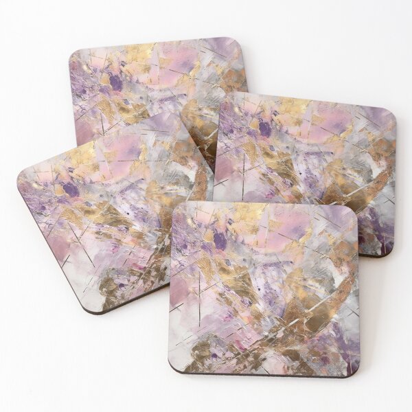 Item preview, Abstract Purple White Gold Gray Pattern Design designed and sold by Aelbrn.
