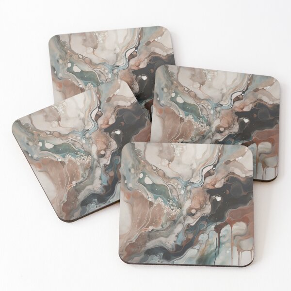 Item preview, Abstract Poured Muted Color Design designed and sold by Aelbrn.