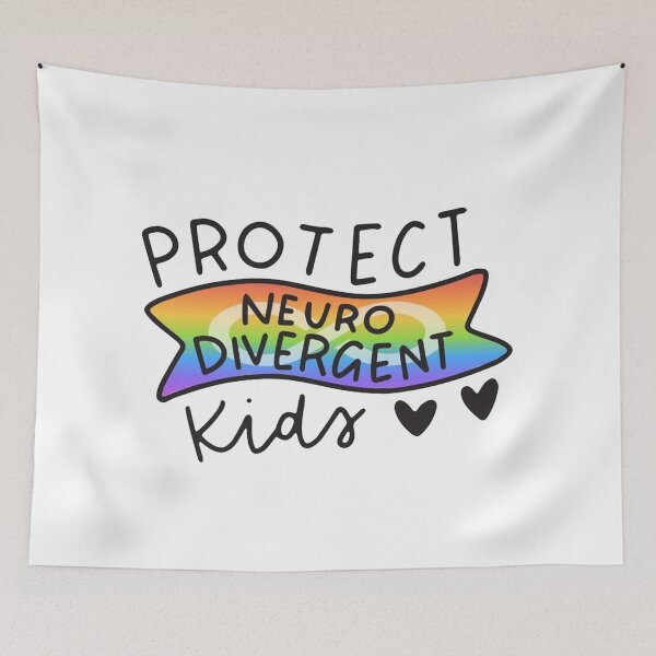 Item preview, Protege a los niños neurodivergentes designed and sold by nadiahasibuhan.
