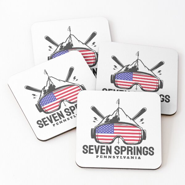 Item preview, Seven Springs Pennsylvania USA Ski Resort Skiing Souvenir designed and sold by JackCurtis1991.