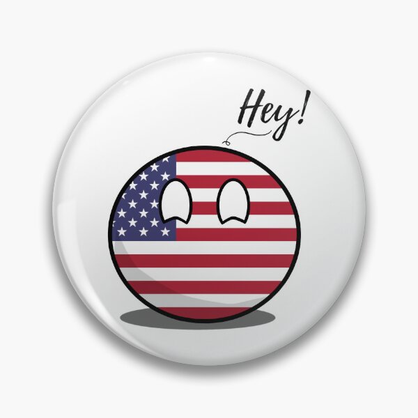 Item preview, USAball countryball says Hey!    designed and sold by BDProcess.