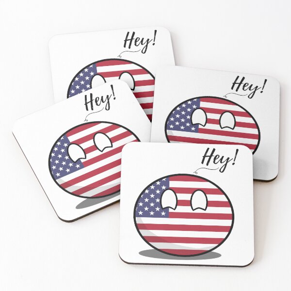 Item preview, USAball countryball says Hey!    designed and sold by BDProcess.