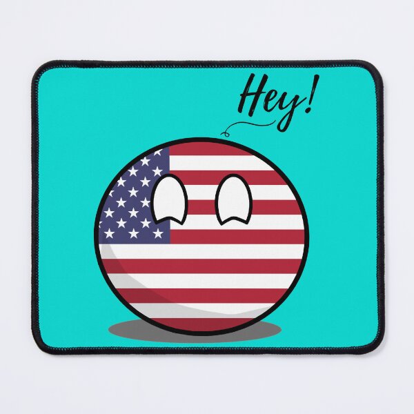 Item preview, USAball countryball says Hey! designed and sold by BDProcess.