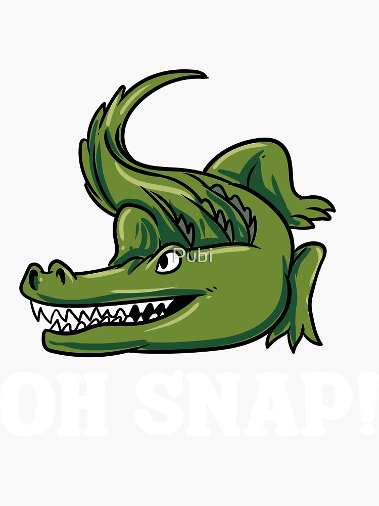 Oh Snap Crocodile T Shirt Funny Reptile Design