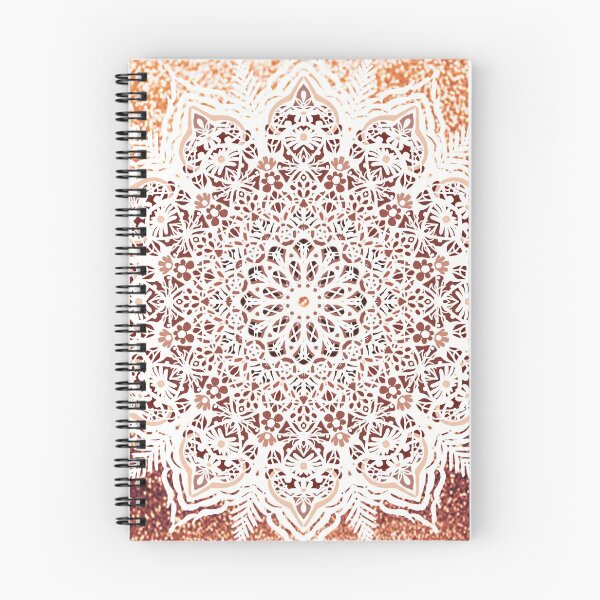 Item preview, Rose Gold Glitter Mandala designed and sold by Savi Singh.
