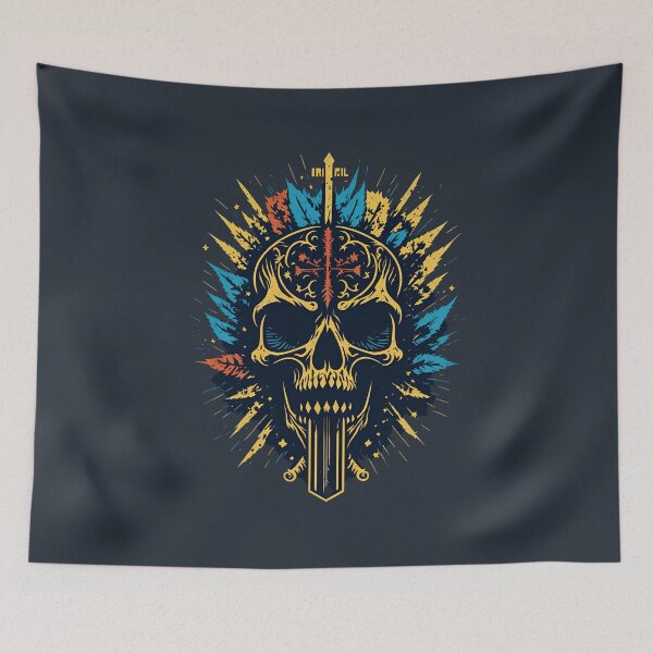Item preview, Aztec Skull   |   Vector Art  designed and sold by Sidewinder82.