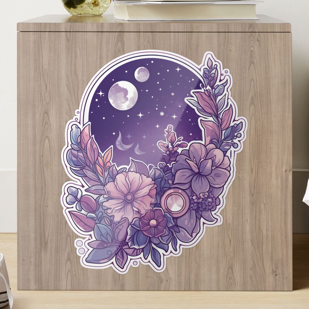 Purple Flower Sticker – Big Moods