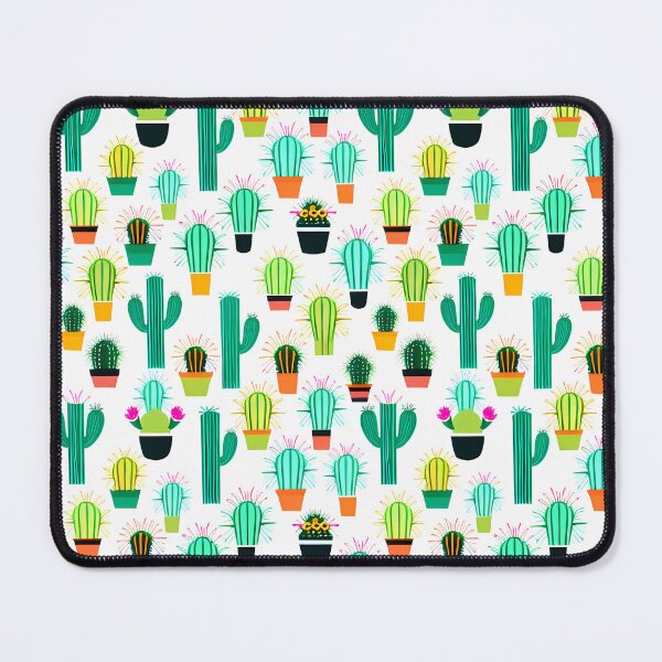 Item preview, Cacti Pattern – Colorful Potted Cactus Drawings designed and sold by worldofwhisper.