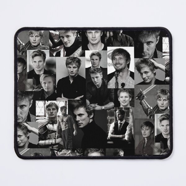 Item preview, Bradley James Photo Collage - Black and White Aesthetic designed and sold by CollageHeaven.