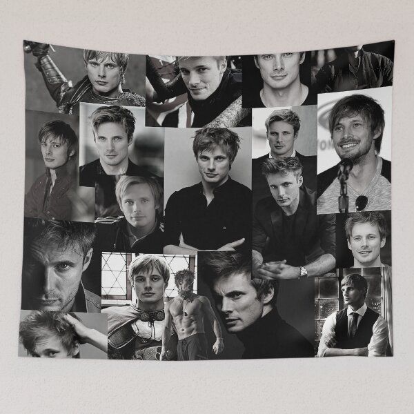 Item preview, Bradley James Photo Collage - Black and White Aesthetic designed and sold by CollageHeaven.