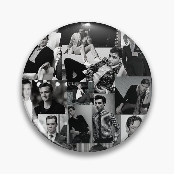 Item preview, Ed Westwick Abstract Collage - Black and White Aesthetic designed and sold by CollageHeaven.