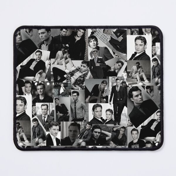 Item preview, Ed Westwick Abstract Collage - Black and White Aesthetic designed and sold by CollageHeaven.