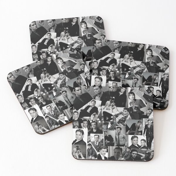 Item preview, Ed Westwick Abstract Collage - Black and White Aesthetic designed and sold by CollageHeaven.