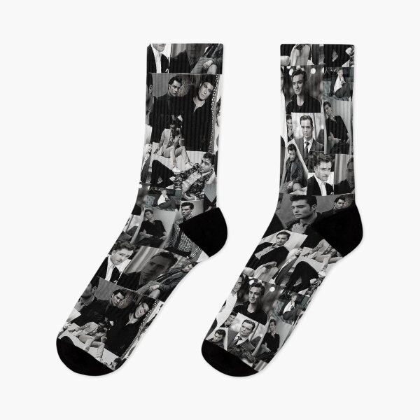 Item preview, Ed Westwick Abstract Collage - Black and White Aesthetic designed and sold by CollageHeaven.